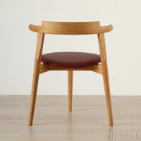 PP Mobler（PPモブラー） / PP58/3（Tripod Chair） 3本脚 チェア / オーク材・クリアバイオオイル仕上げ / スタンダードレザー（India Red）