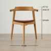 PP Mobler（PPモブラー） / PP58/3（Tripod Chair） 3本脚 チェア / オーク材・クリアバイオオイル仕上げ / スタンダードレザー（India Red）