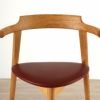 PP Mobler（PPモブラー） / PP58/3（Tripod Chair） 3本脚 チェア / オーク材・クリアバイオオイル仕上げ / スタンダードレザー（India Red）