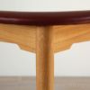 PP Mobler（PPモブラー） / PP58/3（Tripod Chair） 3本脚 チェア / オーク材・クリアバイオオイル仕上げ / スタンダードレザー（India Red）