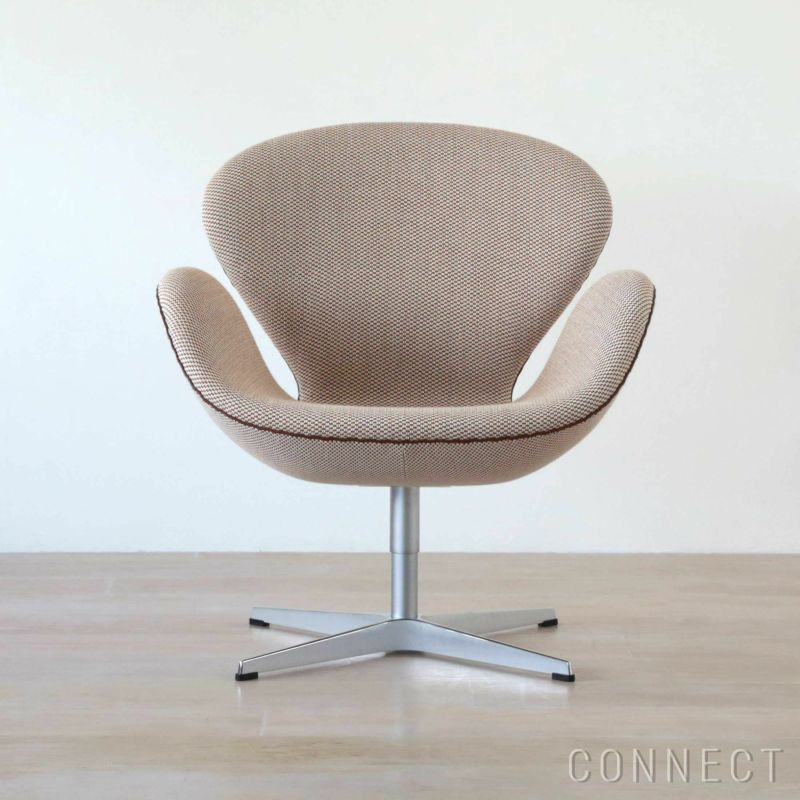 【アウトレット】FRITZ HANSEN（フリッツ・ハンセン） / SWAN（スワンチェア） / SERPENTINE（サーペンタイン） Creme Bronze（0428） / レザーパイピング有 / ラウンジチェア《2024年限定モデル》