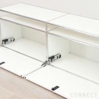USM（ユーエスエム） / USM Haller TV Board（USMハラー テレビボード） / W1523×D373×H490mm / ドロップダウンドア×2 / ピュアホワイト