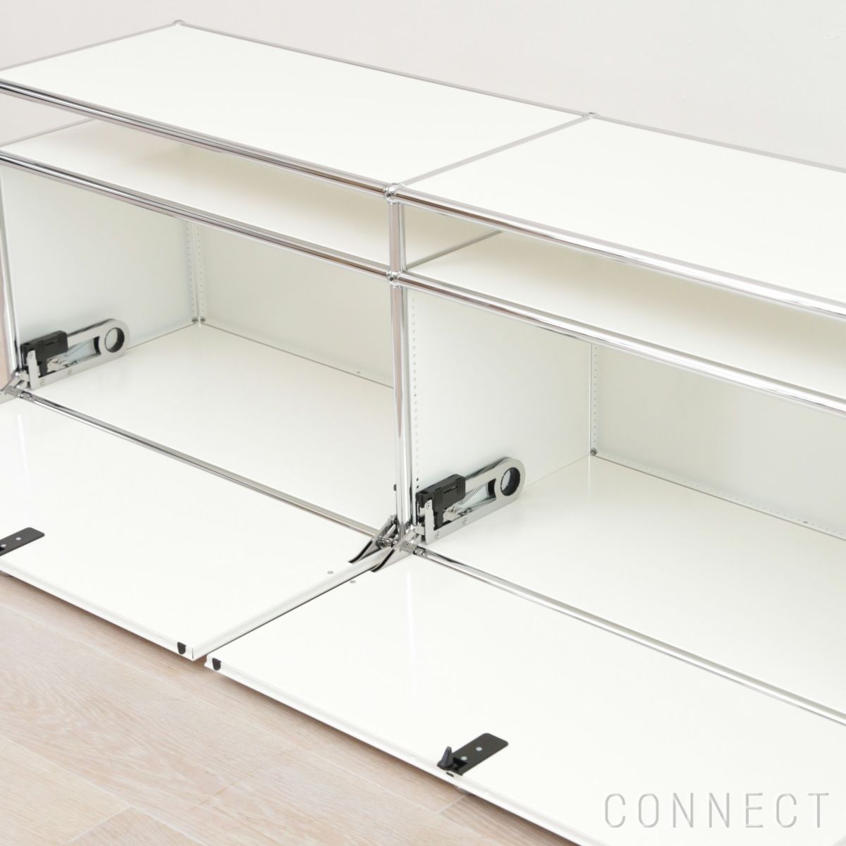 USM（ユーエスエム） / USM Haller TV Board（USMハラー テレビボード） / W1523×D373×H490mm / ドロップダウンドア×2 / ピュアホワイト