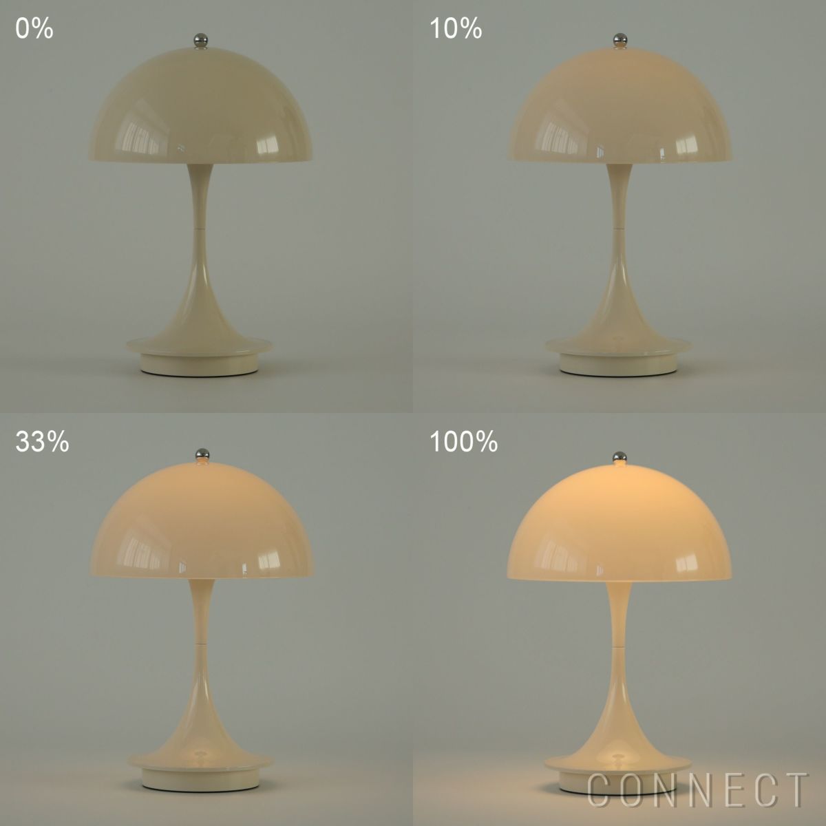 Louis Poulsen（ルイスポールセン） / Panthella 160 Portable V3（パンテラ 160 ポータブル） / オパール・ベージュ / テーブルランプ