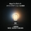 Philips Hue（フィリップスヒュー） / フィラメント ホワイトグラデーション E26 電球 一般電球形 40W相当 PHFL60 / スマート電球