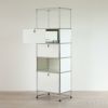 USM（ユーエスエム） / USM Haller Cabinet（USMハラー キャビネット） / W523×D373×H1590mm / エクステンションドア×3（メタルボックスインサート付） / ピュアホワイト