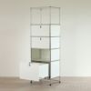 USM（ユーエスエム） / USM Haller Cabinet（USMハラー キャビネット） / W523×D373×H1590mm / エクステンションドア×3（メタルボックスインサート付） / ピュアホワイト