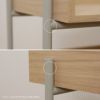 【アウトレット】FRITZ HANSEN（フリッツ・ハンセン） / SKAGERAK（スカゲラック） / Vivlio Shelf（ビブリオ シェルフ） Medium / Vivlio Frame（ビブリオ フレーム） シルクグレー×シナモンブラウン / 2段セット