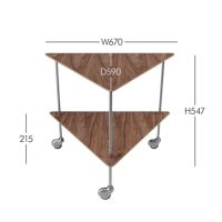 FRITZ HANSEN（フリッツ・ハンセン） / AJトロリー / Arne Jacobsen アルネ・ヤコブセン / ウォルナット