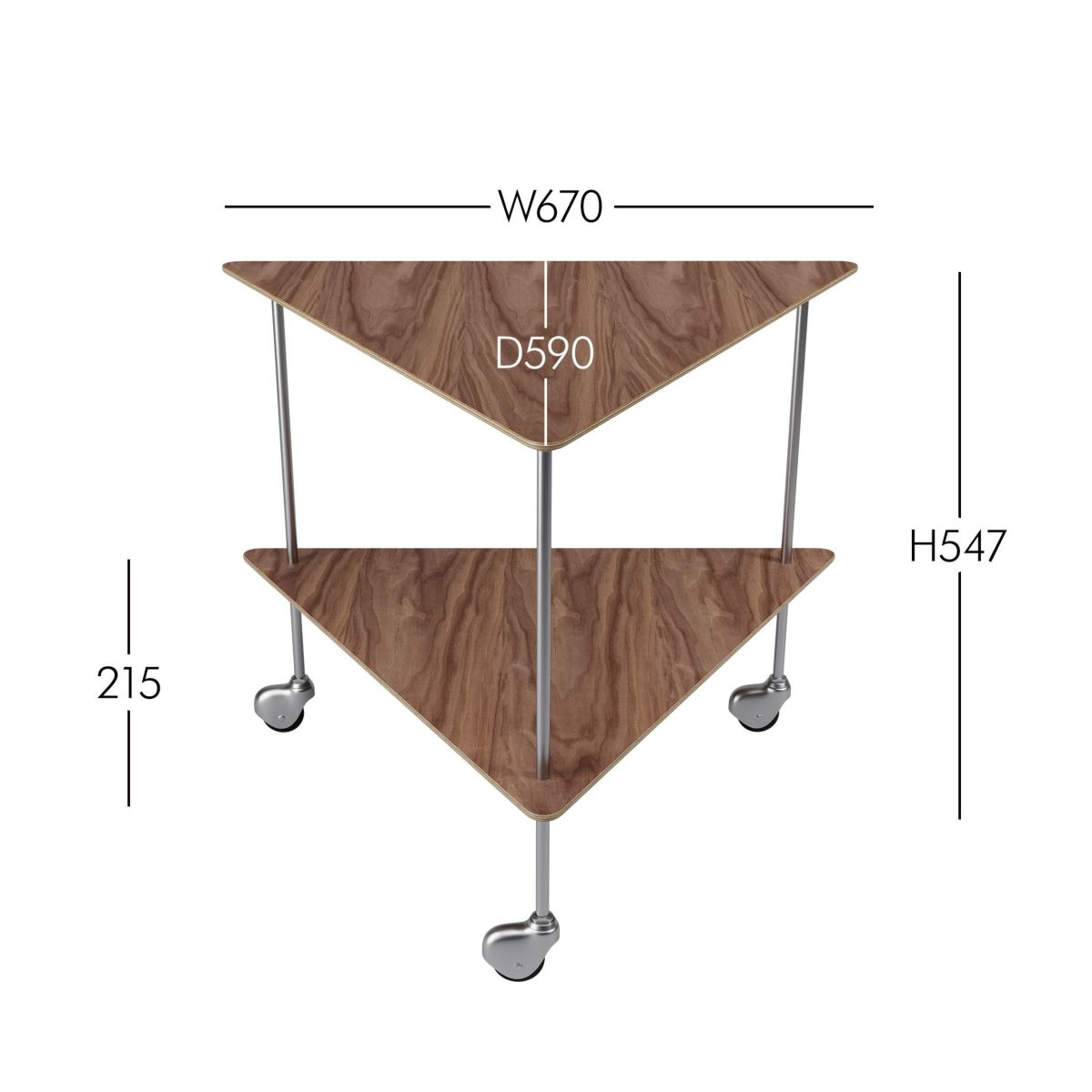 FRITZ HANSEN（フリッツ・ハンセン） / AJトロリー / Arne Jacobsen アルネ・ヤコブセン / ウォルナット