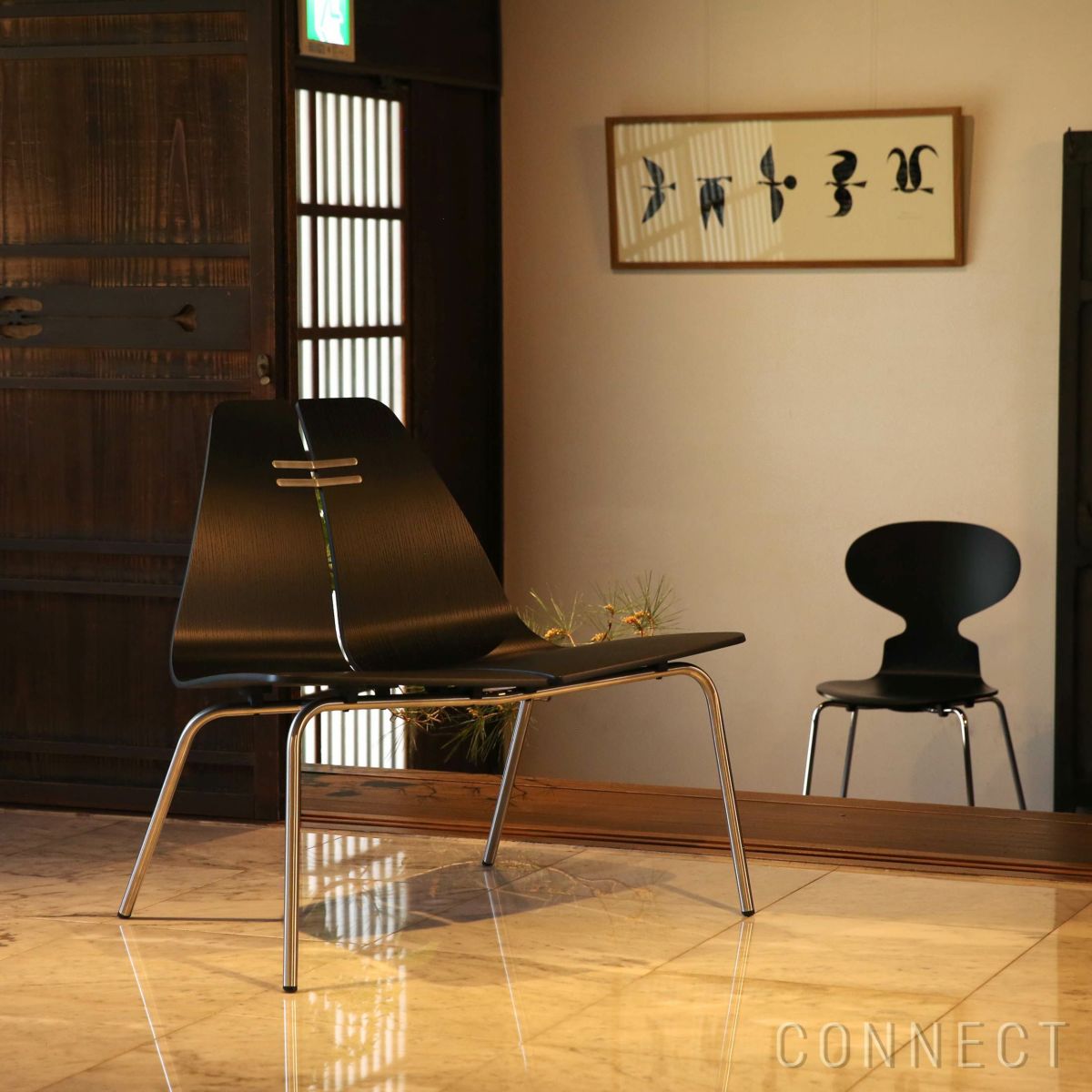 FRITZ HANSEN（フリッツ・ハンセン） / PK23（ピーケー23） / カラードアッシュ / ブラック / ラウンジチェア