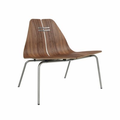 FRITZ HANSEN（フリッツ・ハンセン） / PK23（ピーケー23） / ウォルナット / ステンレススチール脚 / ラウンジチェア《ケースブックプレゼント》