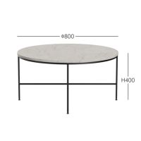 FRITZ HANSEN（フリッツ・ハンセン） / PLANNER COFFEE TABLES（プランナーコーヒーテーブル）MC300 / 大理石（クリーム120） / 円形