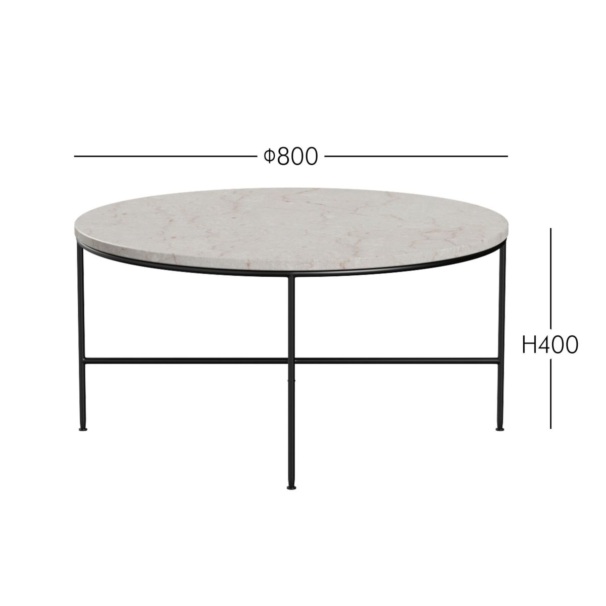 FRITZ HANSEN（フリッツ・ハンセン） / PLANNER COFFEE TABLES（プランナーコーヒーテーブル）MC300 / 大理石（クリーム120） / 円形