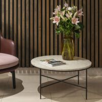 FRITZ HANSEN（フリッツ・ハンセン） / PLANNER COFFEE TABLES（プランナーコーヒーテーブル）MC300 / 大理石（クリーム120） / 円形