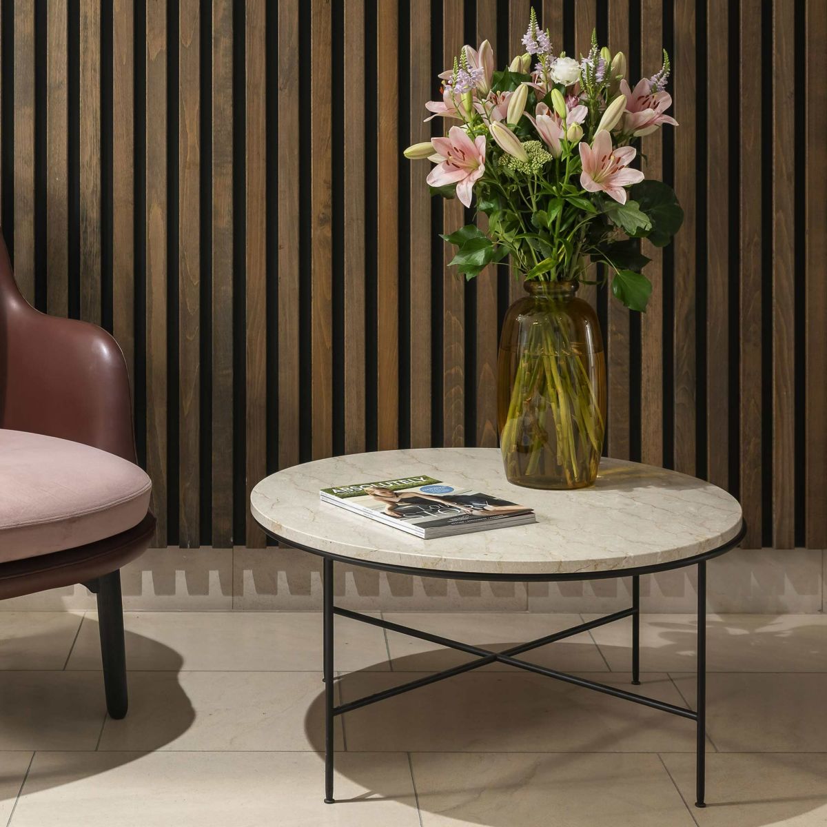 FRITZ HANSEN（フリッツ・ハンセン） / PLANNER COFFEE TABLES（プランナーコーヒーテーブル）MC300 / 大理石（クリーム120） / 円形