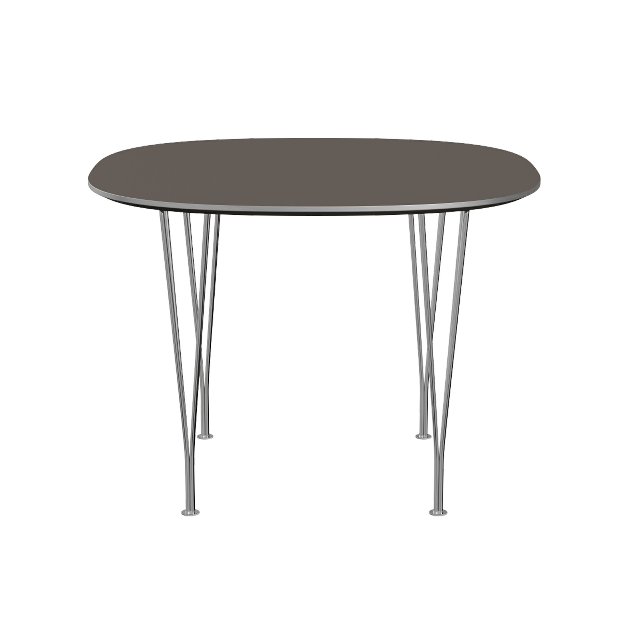 FRITZ HANSEN（フリッツ・ハンセン） / TABLE SERIES（テーブルシリーズ）B603 / スーパー円テーブル / グレー / クローム脚