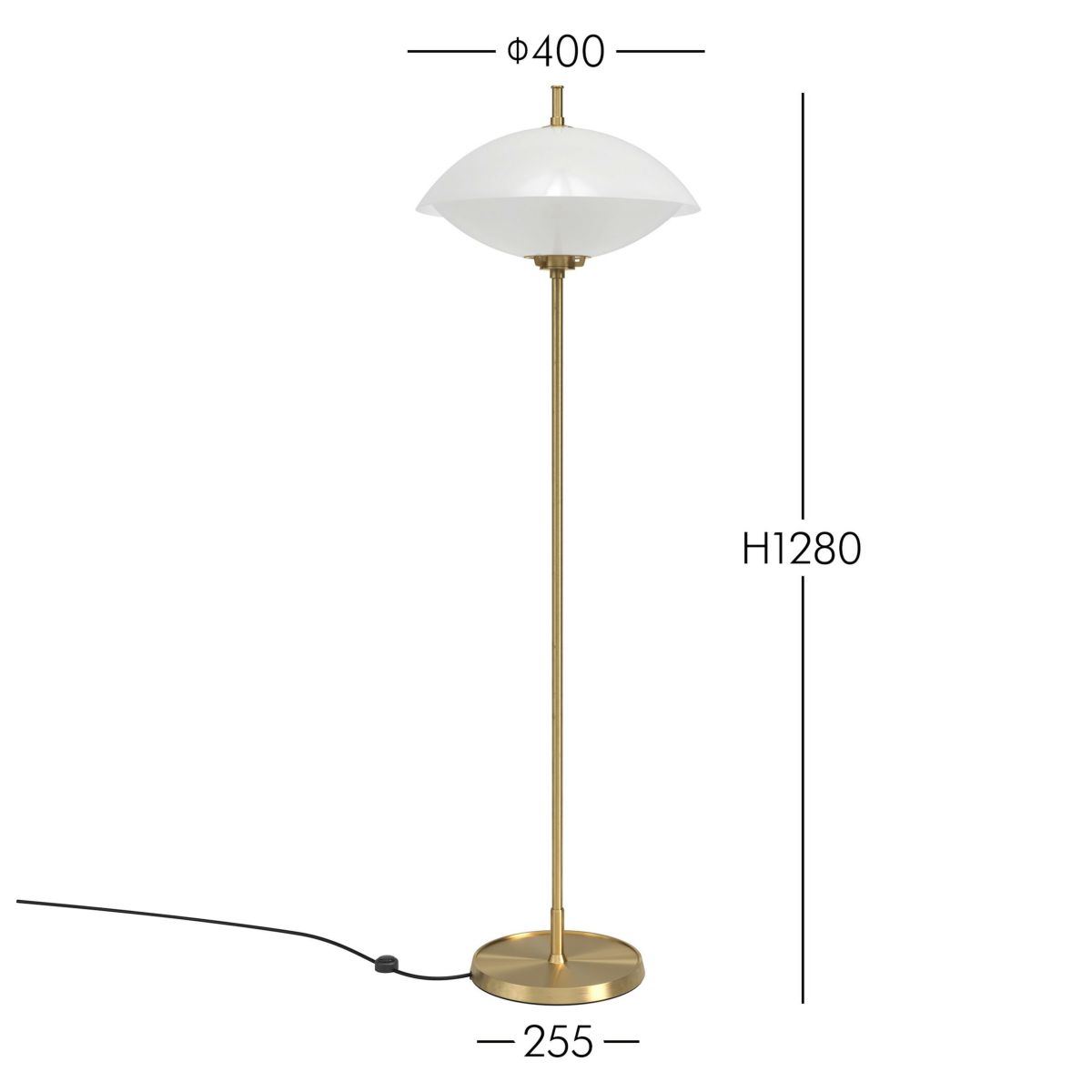  FRITZ HANSEN（フリッツ・ハンセン） / CLAM（クラム） / オパールガラス / 真鍮（無加工）