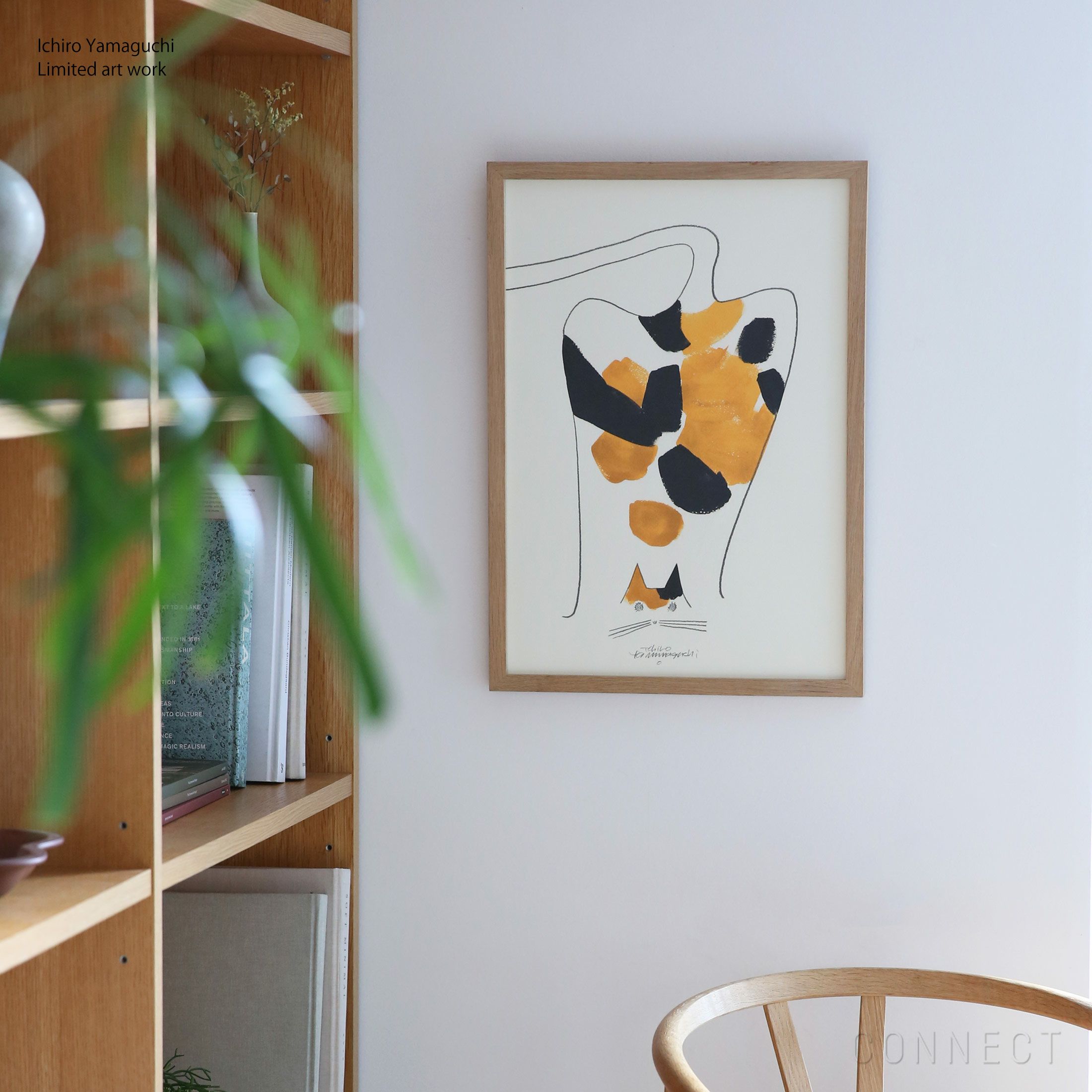 数量限定】山口一郎 / Giclee（ジクレー印刷）「ネコ」 / Mサイズ 