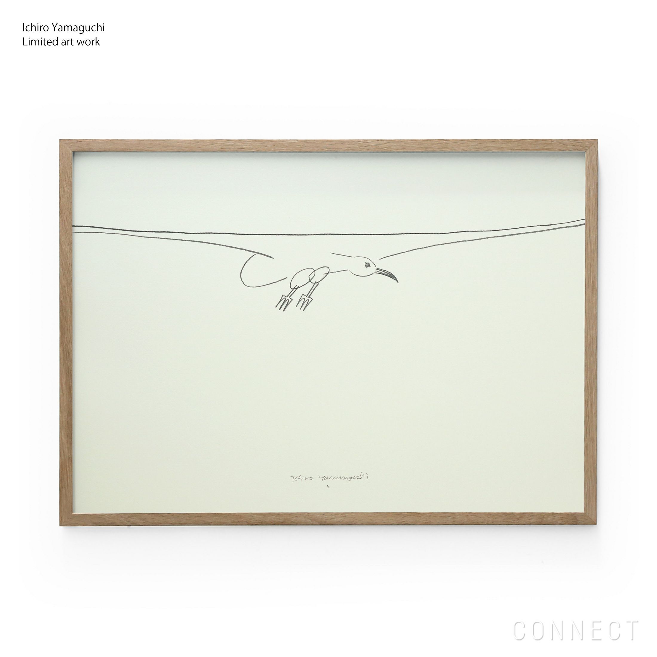 【数量限定】山口一郎 / Giclee（ジクレー印刷）「カモメ」 / Lサイズ / アートポスター