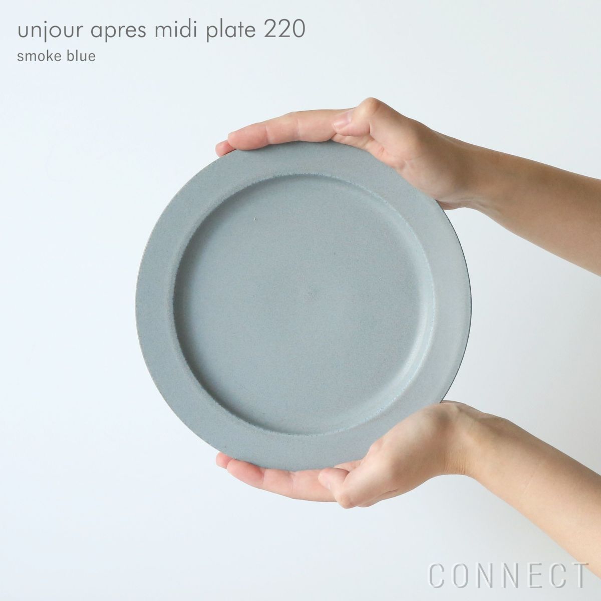 yumiko iihoshi porcelain（イイホシユミコ） / unjour（アンジュール）apres midi plate 220 / スモークブルー φ22cm