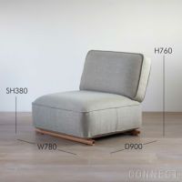 ARIAKE（アリアケ） / Hoyo Sofa（ホウヨウ ソファ） / 1シーター / Molly（モリ―） 114 / 全4色