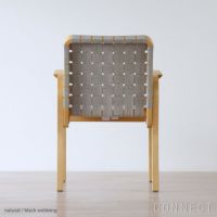 Artek（アルテック） / ARMCHAIR 45（アームチェア45） / バーチ材・ハニーステイン / リネンウェービングテープ / ナチュラル・ブラック / アームレスト・ラタン巻