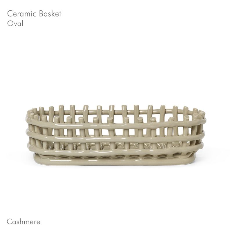 Ferm Living（ファームリビング）/ Ceramic Basket（セラミックバスケット） / Oval