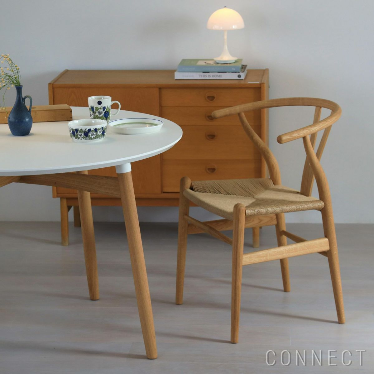 【DINING SET キャンペーン対象・pt10倍】CONNECTセレクトダイニングセット3 / CARL HANSEN & SON（カール・ハンセン＆サン） / BA103（オーク・オイル）＋CH24（オーク・オイル）2脚