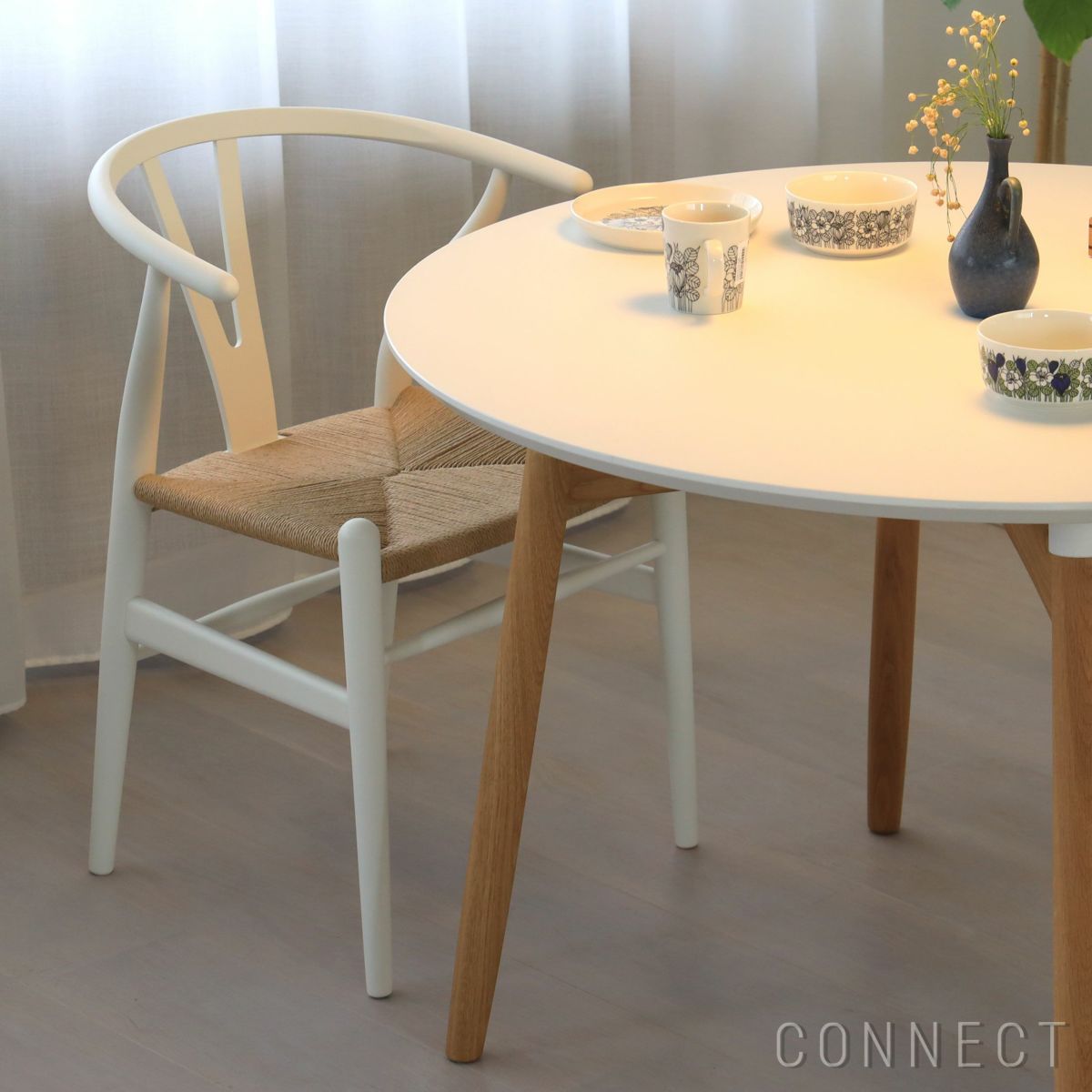 【DINING SET キャンペーン対象・pt10倍】CONNECTセレクトダイニングセット4 / CARL HANSEN & SON（カール・ハンセン＆サン） / BA103（オーク・オイル）＋CH24 SOFT 2脚