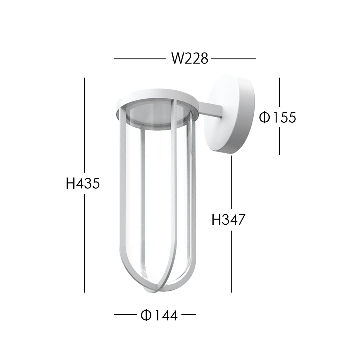 FLOS（フロス） / IN VITRO / イン ヴィトロ ウォール（アウトドア） / 全7色 / 3000K / ウォールランプ