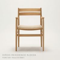 Karimoku Case（カリモクケース） / HIROO RESIDENCE N-DC04 / ノームダイニングチェア（肘付） / Moss 019（B961）