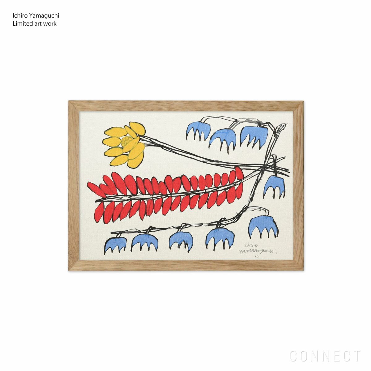 【数量限定】山口一郎 / Giclee（ジクレー印刷）「花」 / Sサイズ / アートポスター