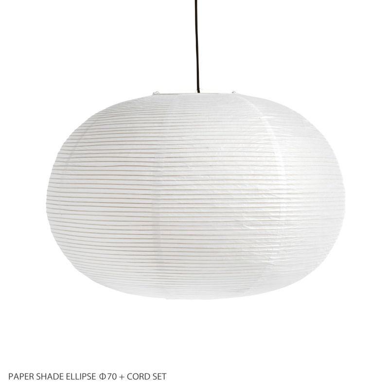 HAY（ヘイ） / PAPER SHADE ELLIPSE + CORD SET（ペーパーシェードエリプス + コードセット） / Φ70 / クラシックホワイト / ペンダントライト