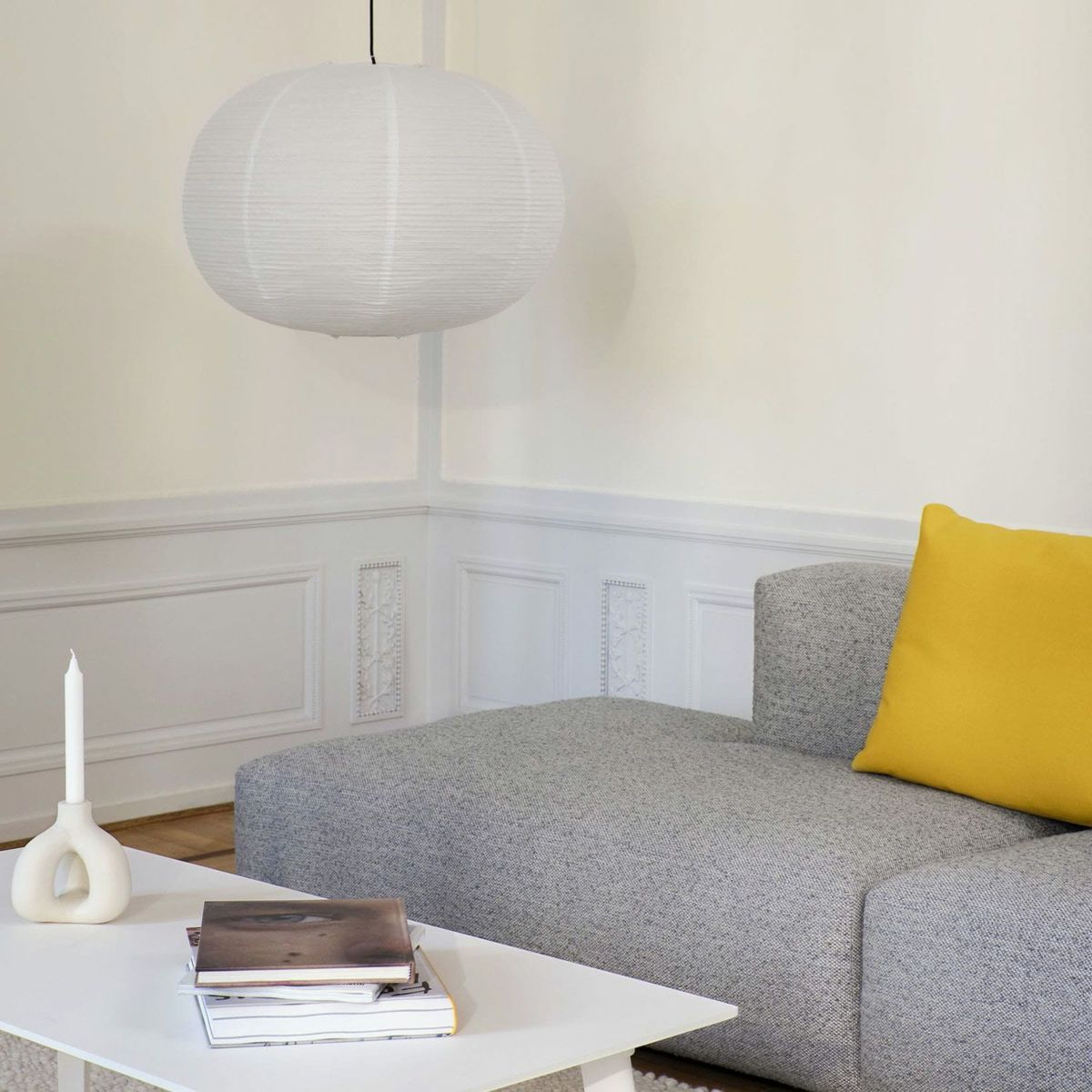 HAY（ヘイ） / PAPER SHADE ELLIPSE + CORD SET（ペーパーシェードエリプス + コードセット） / Φ70 / クラシックホワイト / ペンダントライト