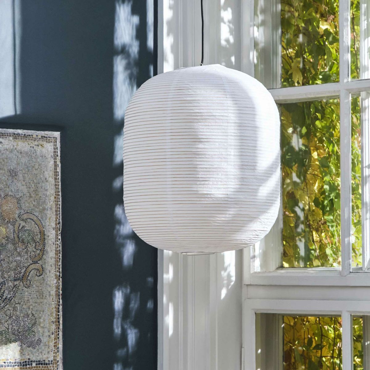 HAY（ヘイ） / PAPER SHADE OBLONG + CORD SET（ペーパーシェードオブロング + コードセット） / Φ42 / クラシックホワイト / ペンダントライト