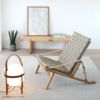 CARL HANSEN & SON（カール・ハンセン＆サン） / FK11 PLICO CHAIR（プリコチェア） / オーク材・オイル仕上げ・ナチュラルキャンバス / ラウンジチェア