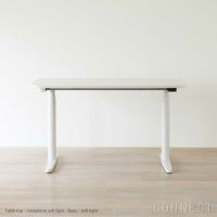 Vitra（ヴィトラ） / Tyde 2 Home Desk board shape（タイド2ホームデスク バレル） / メラミン天板 / ソフトライト脚・パウダーコート仕上げ / 130×75cm / 電動昇降デスク