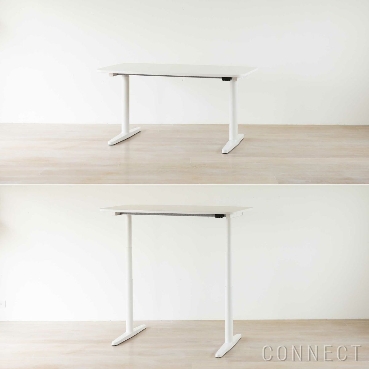 Vitra（ヴィトラ） / Tyde 2 Home Desk board shape（タイド2ホームデスク バレル） / メラミン天板 / ソフトライト脚・パウダーコート仕上げ / 130×75cm / 電動昇降デスク