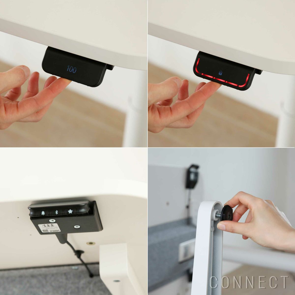 Vitra（ヴィトラ） / Tyde 2 Home Desk board shape（タイド2ホームデスク バレル） / メラミン天板 / ソフトライト脚・パウダーコート仕上げ / 130×75cm / 電動昇降デスク