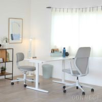 Vitra（ヴィトラ） / Tyde 2 Home Desk board shape（タイド2ホームデスク バレル） / メラミン天板 / ソフトライト脚・パウダーコート仕上げ / 130×75cm / 電動昇降デスク