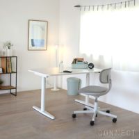 Vitra（ヴィトラ） / Tyde 2 Home Desk board shape（タイド2ホームデスク バレル） / メラミン天板 / ソフトライト脚・パウダーコート仕上げ / 130×75cm / 電動昇降デスク