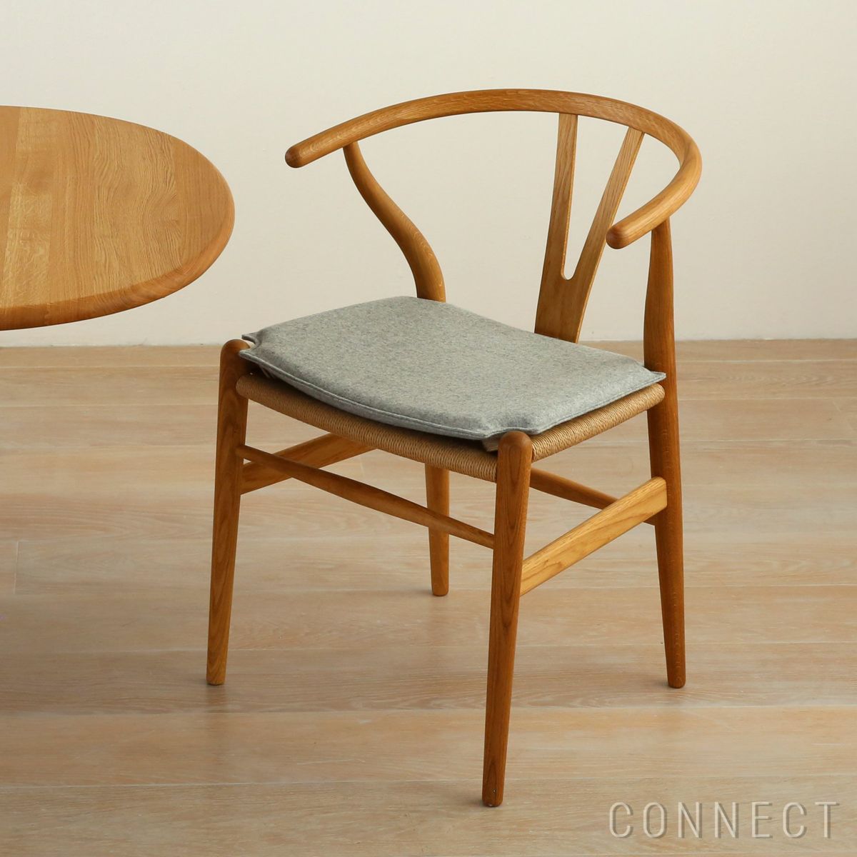 CARL HANSEN & SON （カール・ハンセン＆サン） / CU CH24 Cushion / Yチェア（ワイチェア）専用 両面 ファブリッククッション / Focus melange 60310 ライトグレー