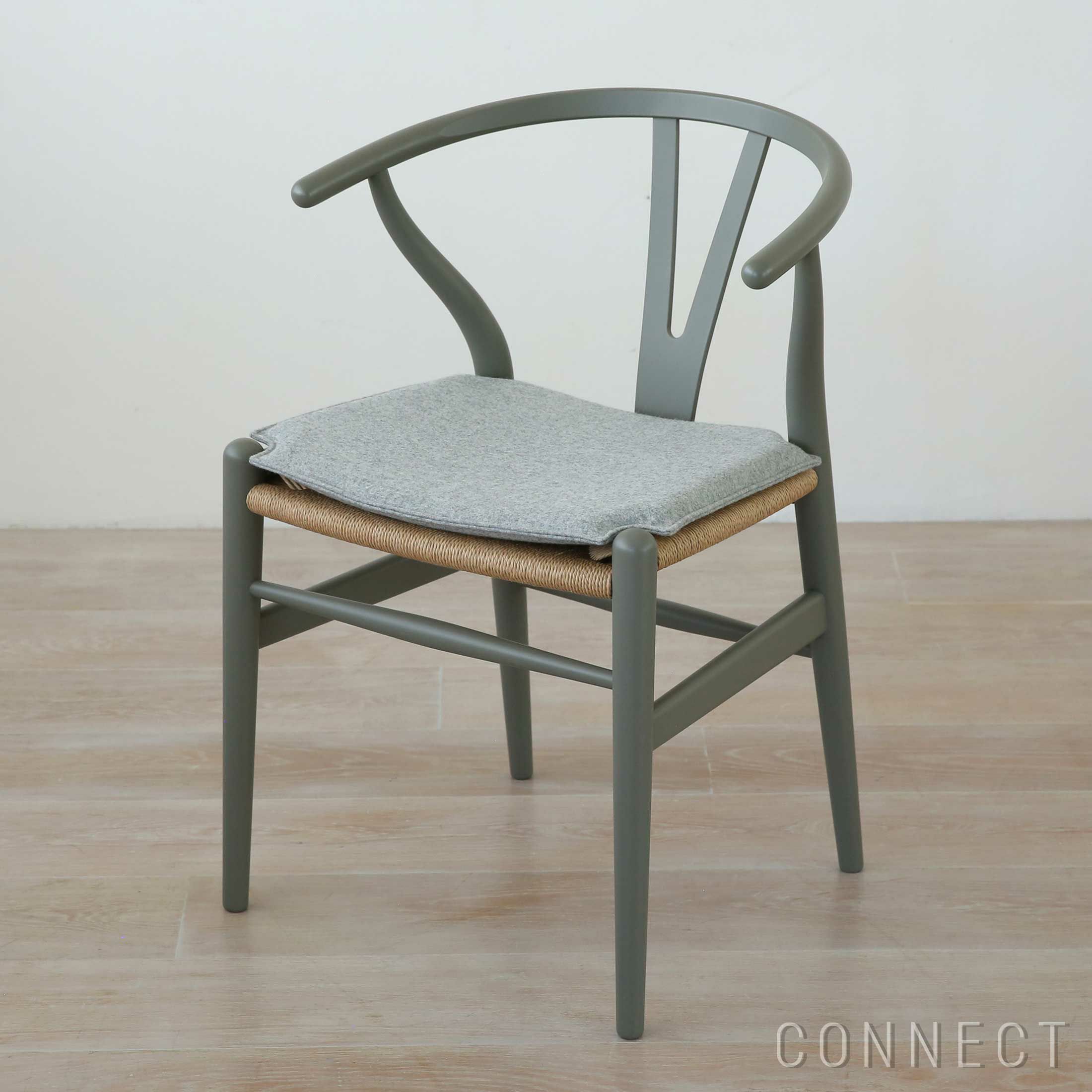 CARL HANSEN & SON （カール・ハンセン＆サン） / CU CH24 Cushion / Yチェア（ワイチェア）専用 両面 ファブリッククッション / Focus melange 60310 ライトグレー