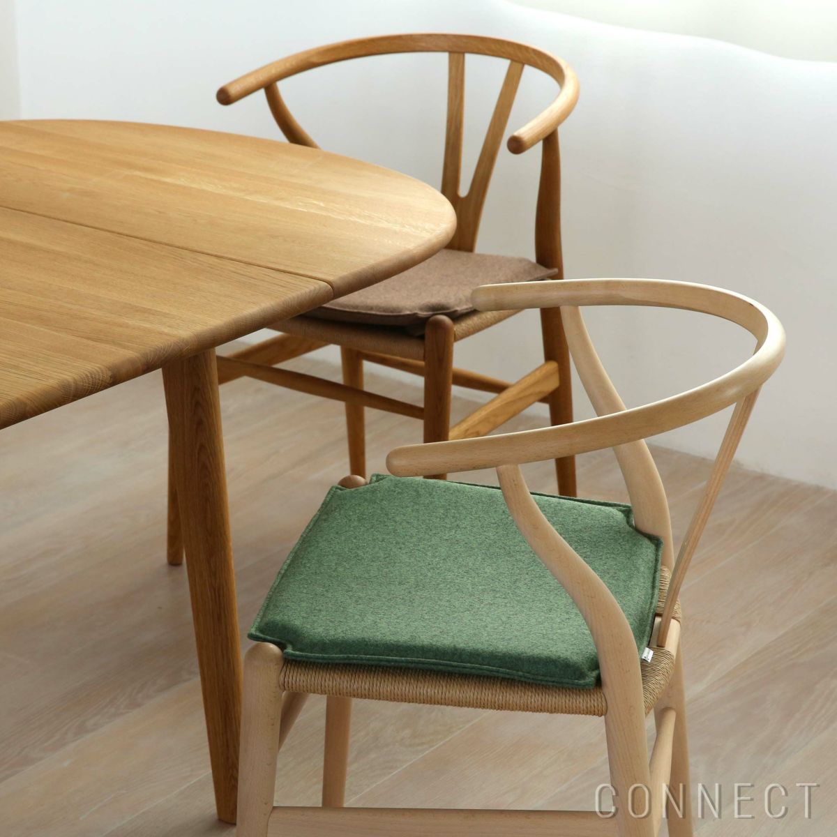 CARL HANSEN & SON （カール・ハンセン＆サン） / CU CH24 Cushion / Yチェア（ワイチェア）専用 両面 ファブリッククッション / Focus melange 68247 モスグリーン