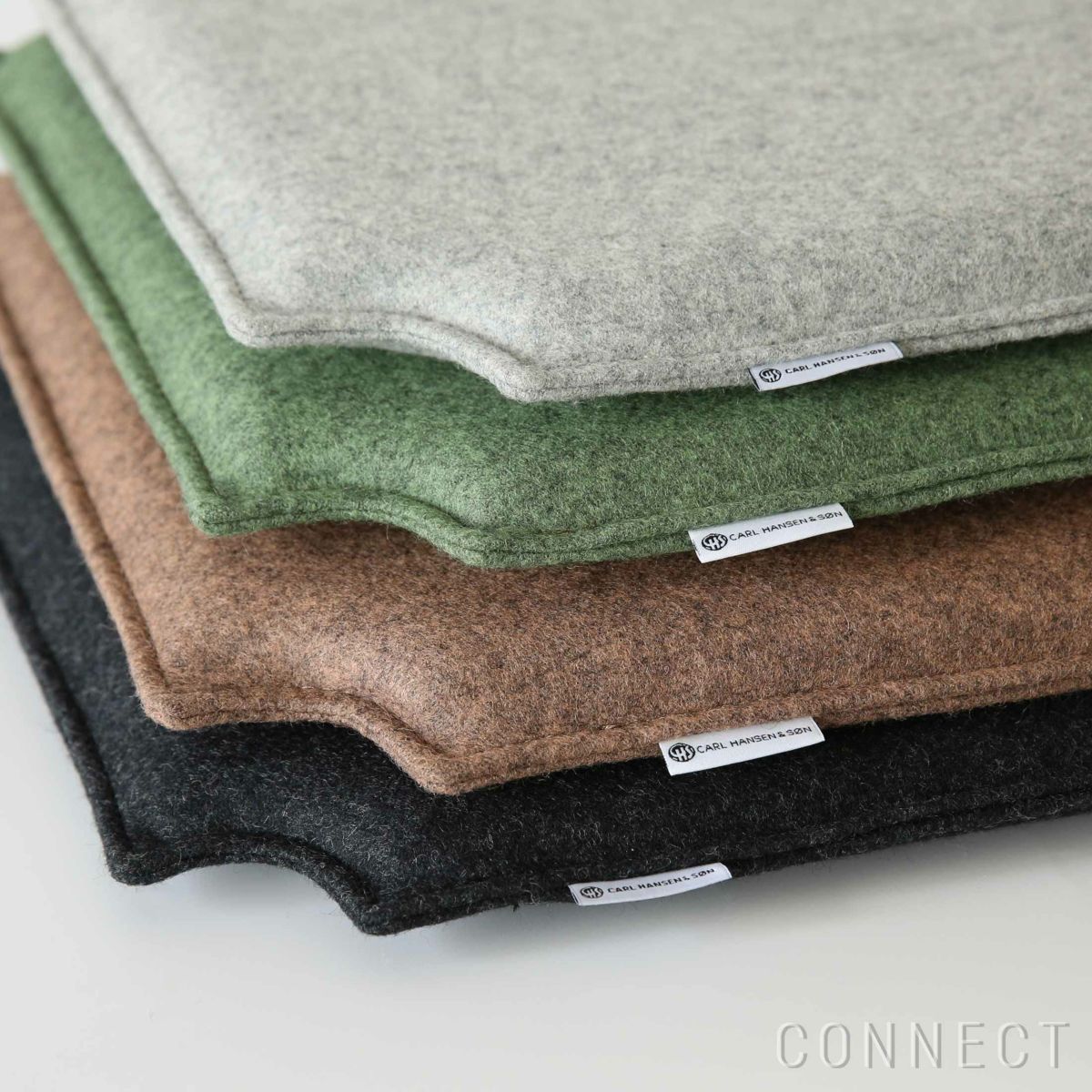 CARL HANSEN & SON （カール・ハンセン＆サン） / CU CH24 Cushion / Yチェア（ワイチェア）専用 両面 ファブリッククッション / Focus melange 68247 モスグリーン