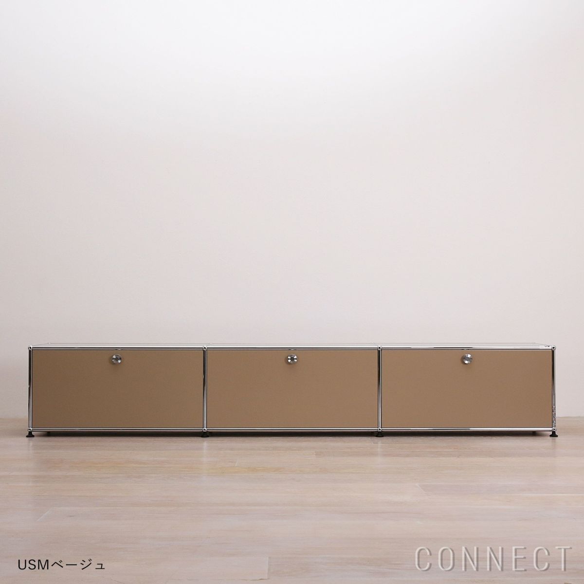 USMハラー（ユーエスエムハラー） / TV Board（テレビボード） / W2273×D373×H390mm / ドロップダウンドア×3（デイバイダーシェルフ×3） / USMベージュ