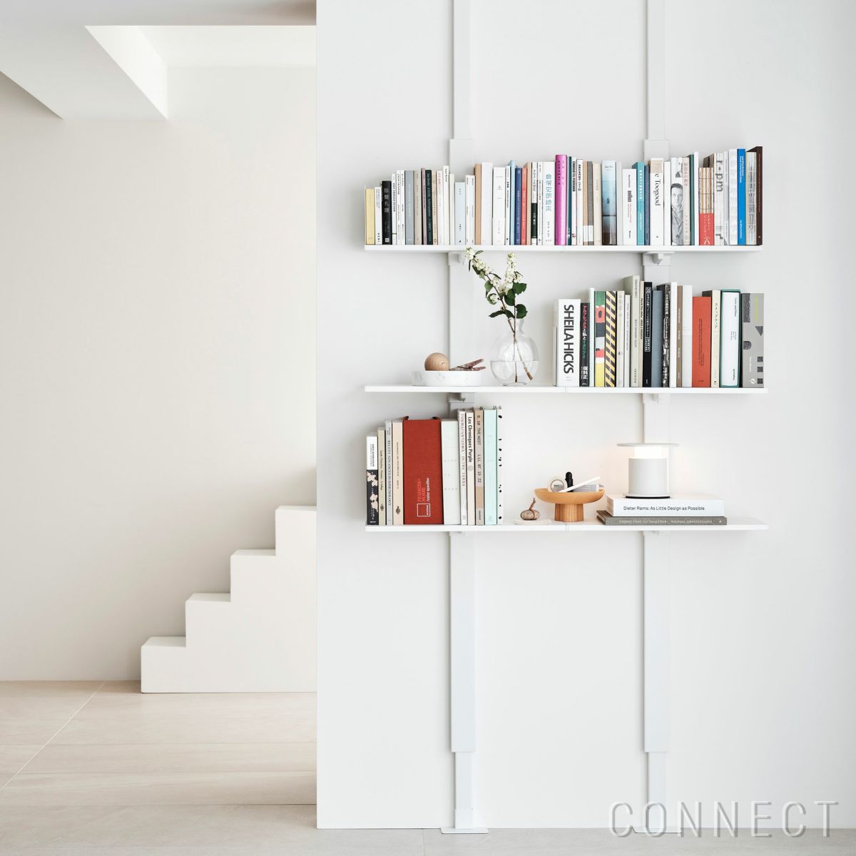 AIR SHELF（エアシェルフ）  / Book Shelf Set（本棚セット） / SET-AS-BS-WH / 突っ張り型収納