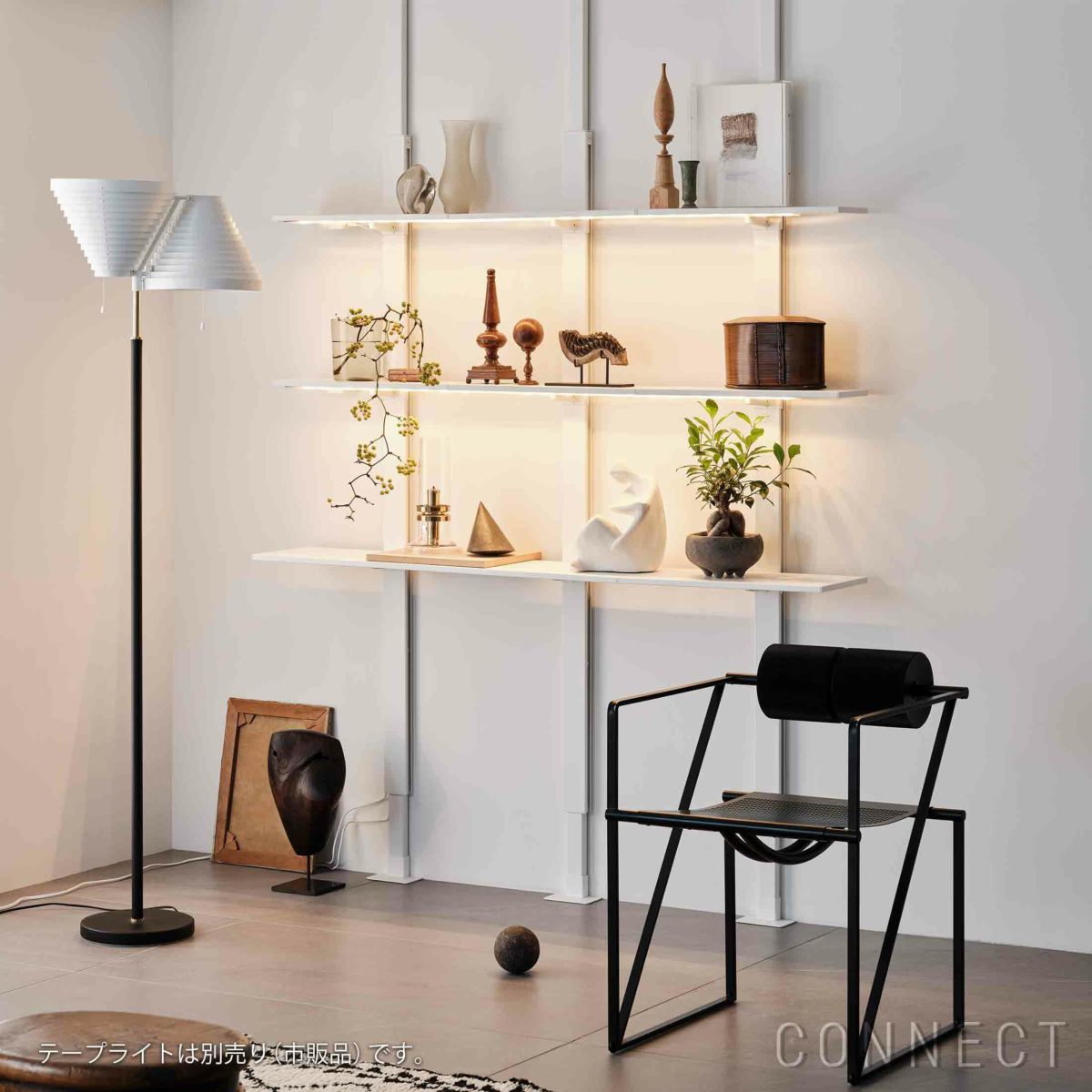 AIR SHELF（エアシェルフ） / Collection Shelf Set（コレクションシェルフセット） / SET-AS-CS-WH / 突っ張り型収納