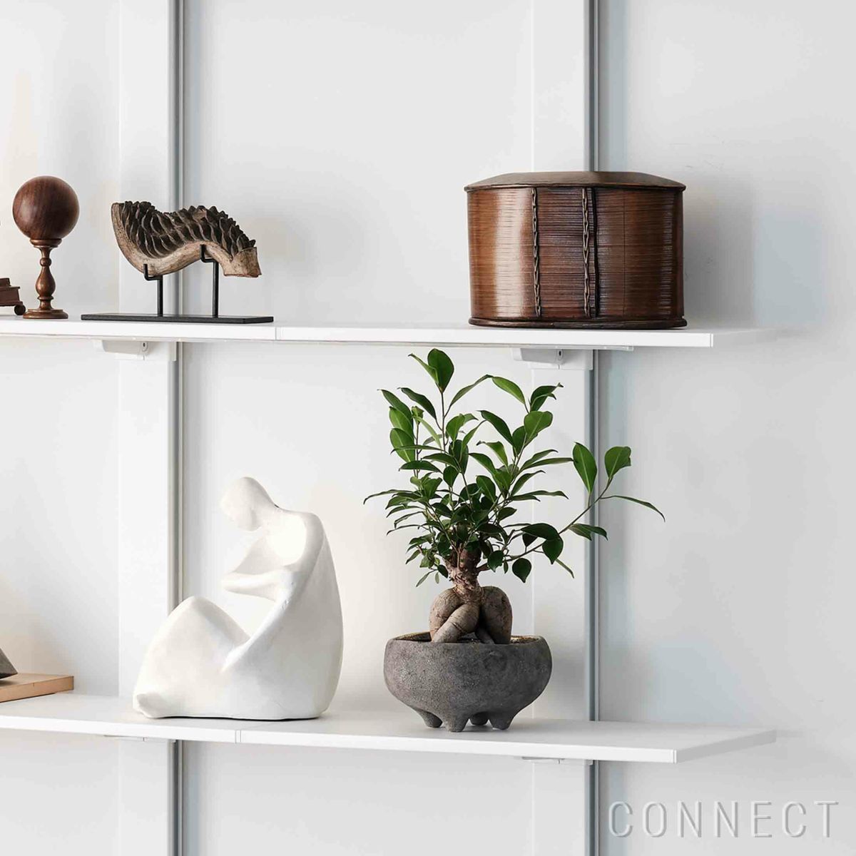 AIR SHELF（エアシェルフ） / Collection Shelf Set（コレクションシェルフセット） / SET-AS-CS-WH / 突っ張り型収納